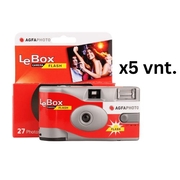 Vienkartinis juostinis fotoaparatas AGFA LeBox x 5 vnt